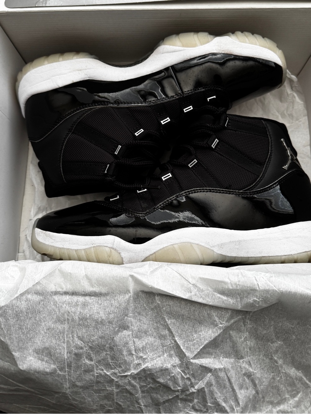 Black Patent High-Top Basketball Sneakers - Brand: